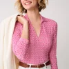 Aida 3/4 Sleeve Top in Riptide
