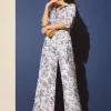 Amal Pants in Heron Toile