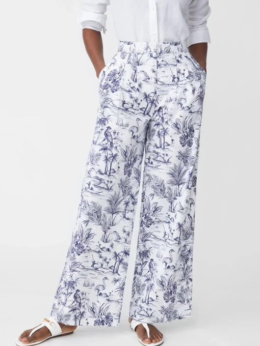 Amal Pants in Heron Toile
