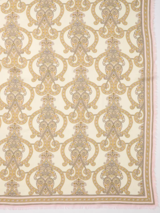 Bellini Scarf in Gilded Paisley Border