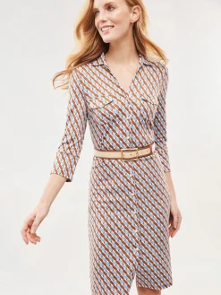 Brynn Dress in Mini Fernwood Geo