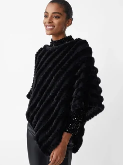 Cortina Faux Fur Poncho