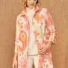 Deirdre Coat in Ikat Swirl