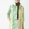 Deirdre Coat in Textured Grand Palm