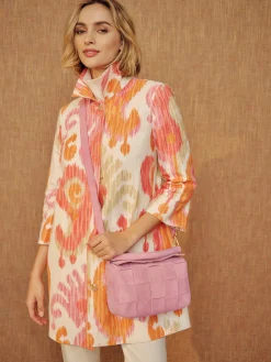 Deni Woven Suede Crossbody