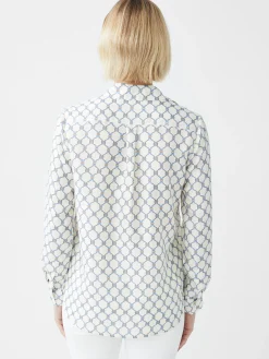 Denver Silk Blend Shirt in Sussex Interlock