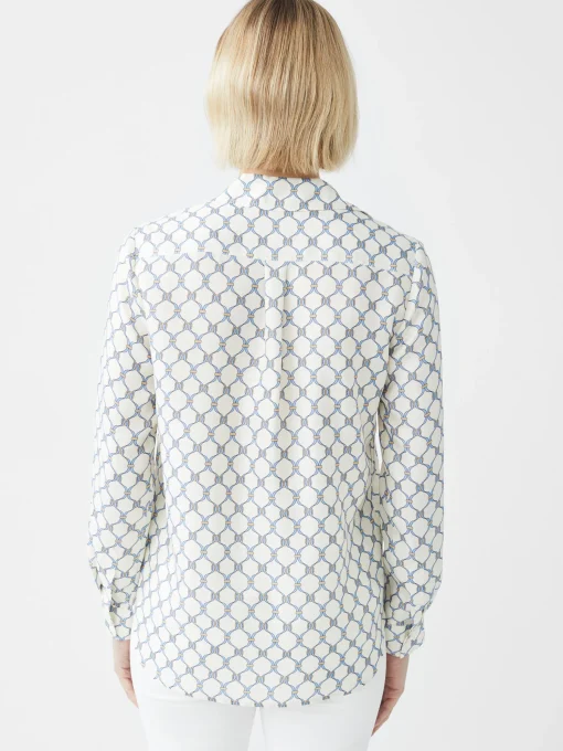 Denver Silk Blend Shirt in Sussex Interlock