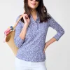 Durham Ruffle Top in Rose Expressions