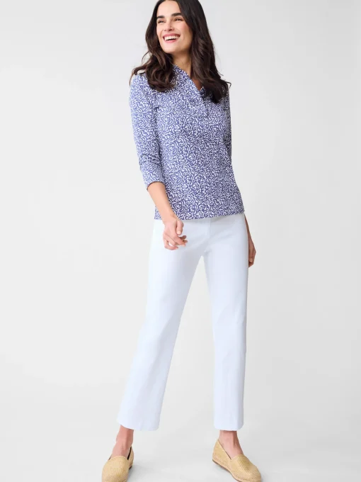 Durham Ruffle Top in Rose Expressions