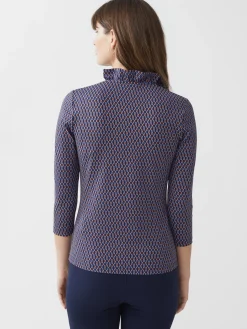 Durham Ruffle Top in Rubiks Check