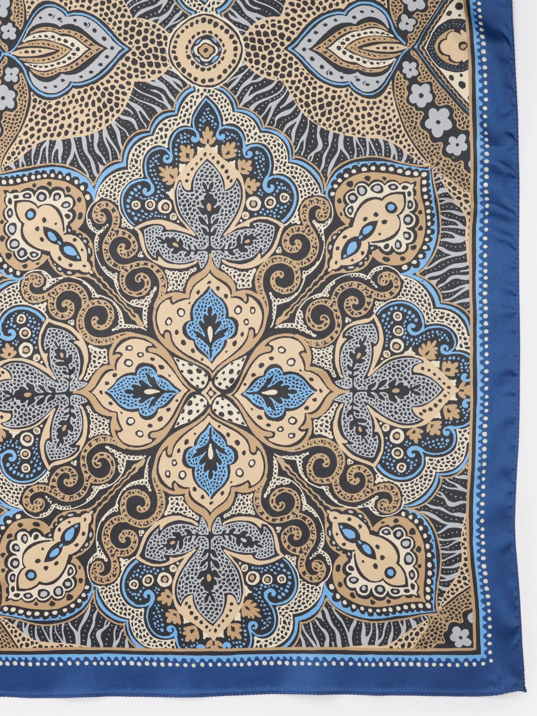 Gemma Scarf in Paisley Diamond Border