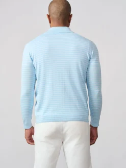 Justin 1/4 Zip Sweater in Stripe