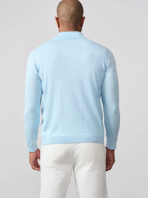 Justin 1/4 Zip Sweater in Stripe