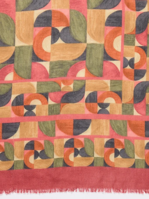 La Jolla Scarf in Geometric Harmony Square