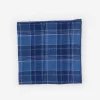 Linen Pocket Square in Plaid