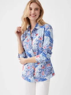 Lois Shirt in Batik Botanica
