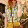 Lois Shirt in Mini Geometric Harmony