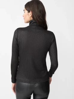 Nadia Metallic Turtleneck