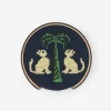Needlepoint Coaster Set in Cat u0026 Tree