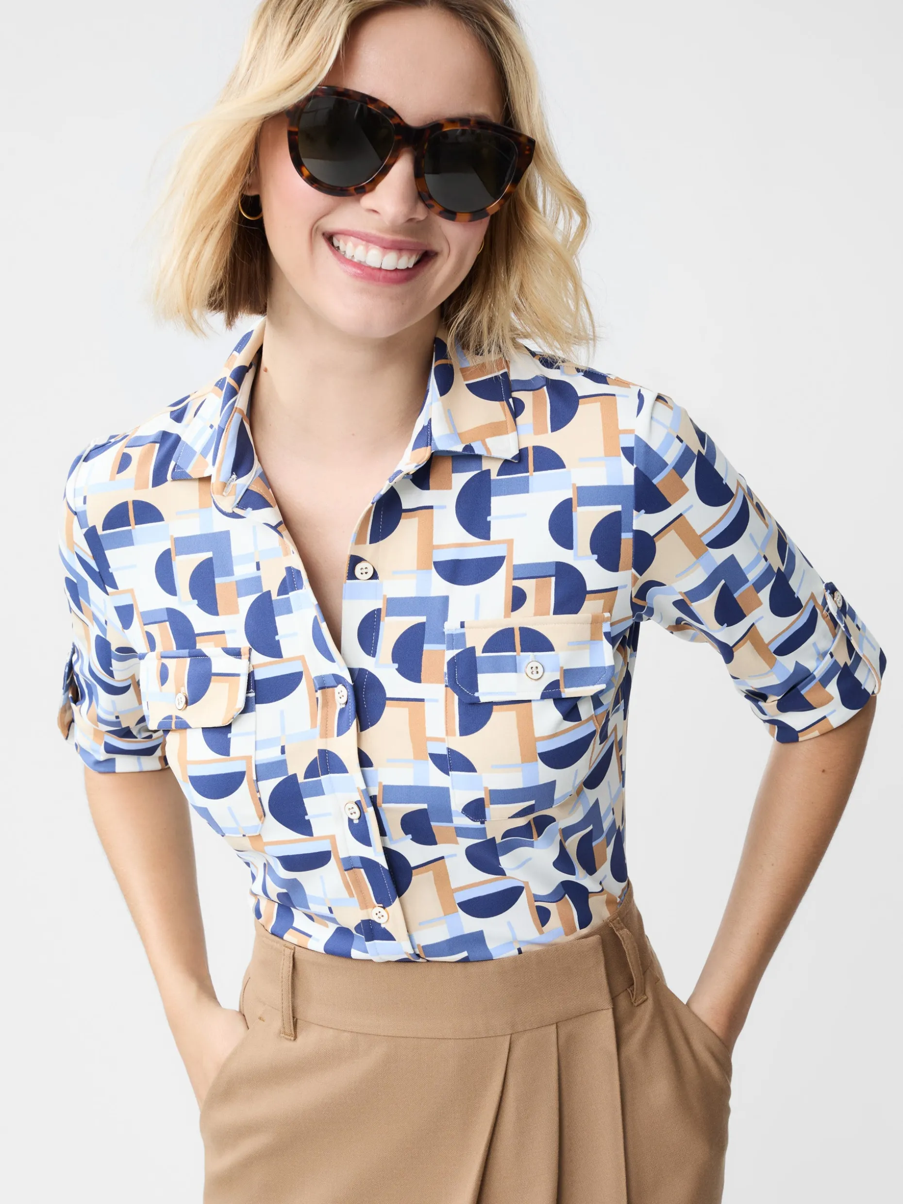 New Monroe Shirt in Mod Moons