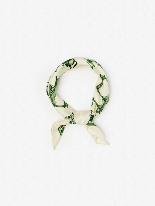 Nikka Silk Kerchief in Desert Toile