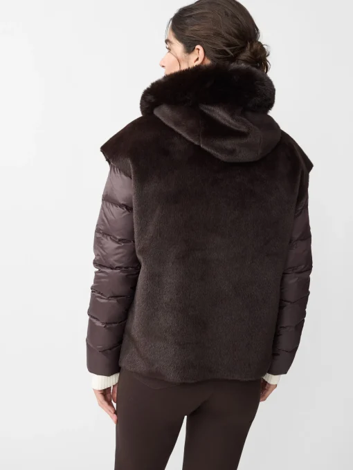 Nomi Puffer Jacket with Faux Fur Vest