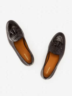 Oskar Leather Loafers in Croc