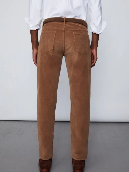 Parker 5-Pocket Straight Pants in Italian Stretch Cord