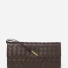 Pernille Woven Leather Clutch