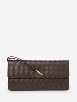 Pernille Woven Leather Clutch