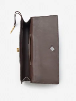 Pernille Woven Leather Clutch