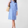 Rollins Dress in Micro Painted Lattice