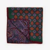 Silk Pocket Square in Foulard
