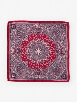 Silk Pocket Square in Foulard