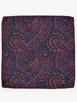 Silk Pocket Square in Foulard