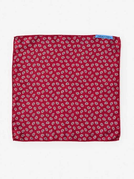 Silk Pocket Square in Foulard