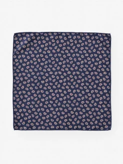 Silk Pocket Square in Foulard