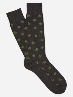 Socks in Marijuana Leaf