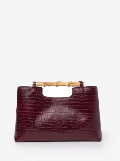 Sumpter Leather Clutch in Croc
