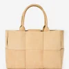Tessare Woven Suede Handbag