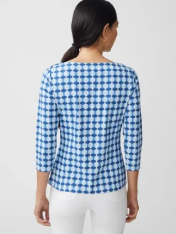 Wavesong Tee in Micro Hourglass