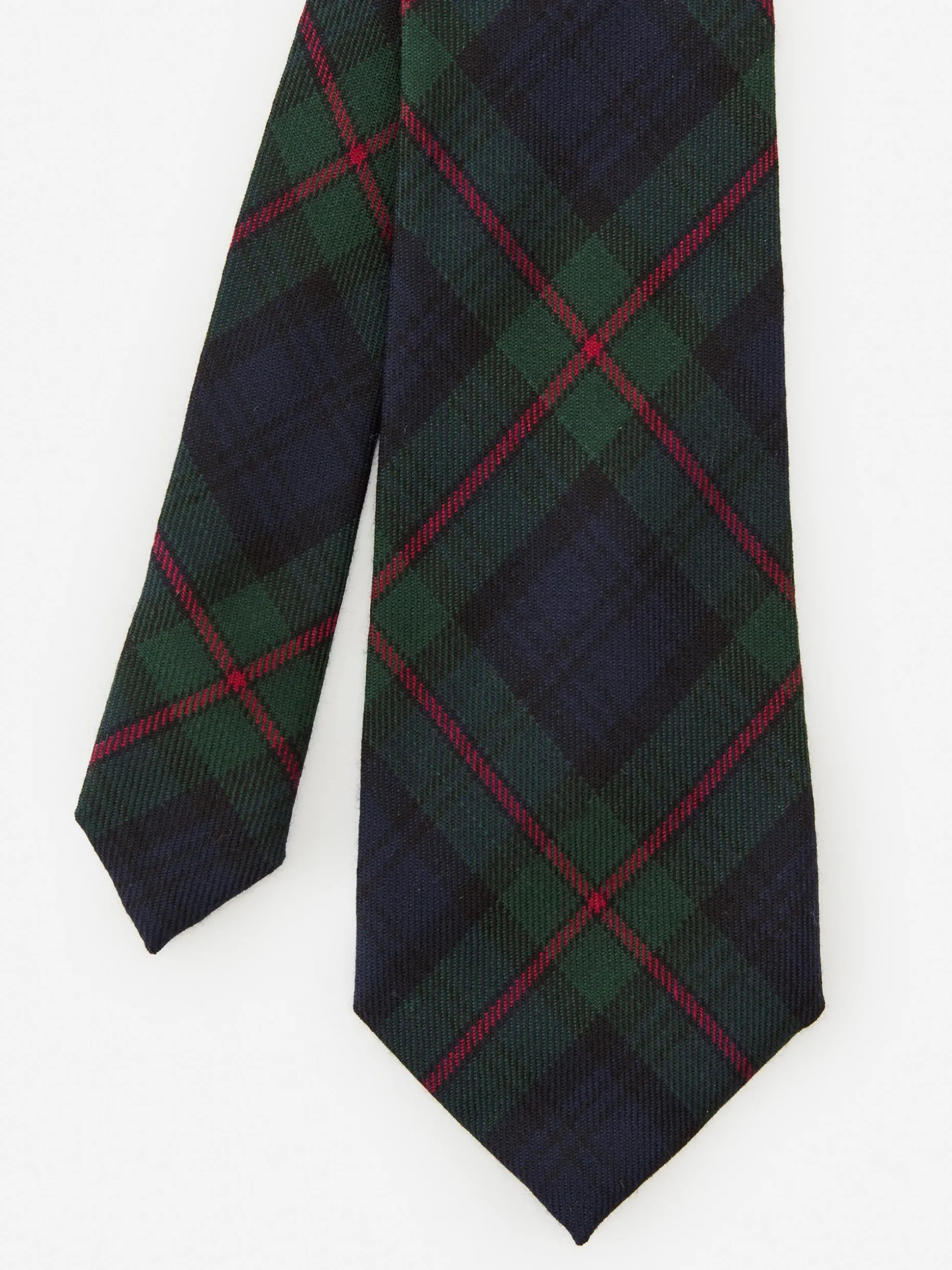 Wool Tie in Plaid